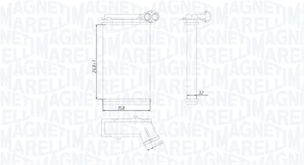(BR422) CALORIFER SE25 MARELLI