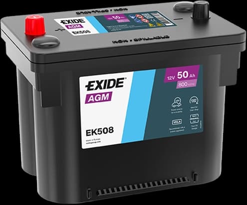 BATERIE  AGM 50AH 800A 260X 173X206 +STG