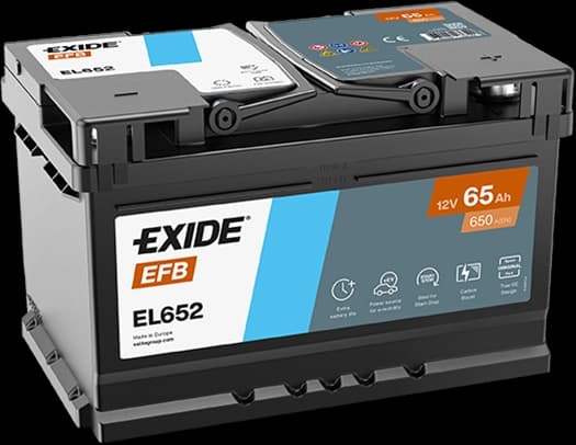 BATERIE  EFB 65AH 650A 278X 175X175 +DR