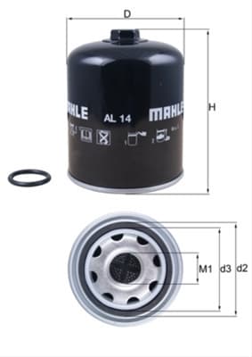 Imagine pentru produsul „ELEMENT FILTRANT USCATOR AER, COMPRESOR"
