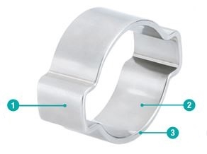 Imagine pentru produsul „COLIER URECHI DUBLE 4346MM LSNBB FD"