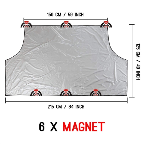 PARASOLAR PARBRIZ TERMOIZOLANT CU PRINDERE MAGNETICA 180X100CM