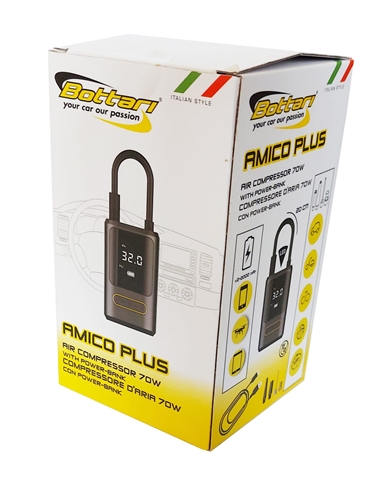 Imagine pentru produsul „COMPRESOR DIGITAL MOBIL CU MANOMETRU SI POWER BANK"