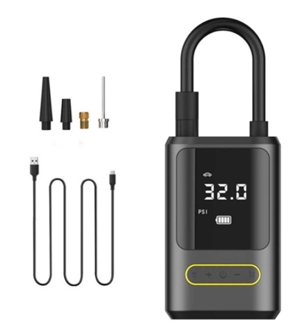 COMPRESOR DIGITAL MOBIL CU MANOMETRU SI POWER BANK