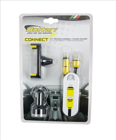KIT INCARCATOR AUTO CU SUPORT TELEFON