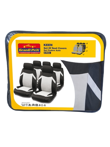 SET HUSE SCAUNE FATA-SPATE NEGRU/GRI KEEN