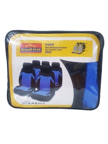 SET HUSE SCAUNE FATA-SPATE NEGRU/ALBASTRU KEEN
