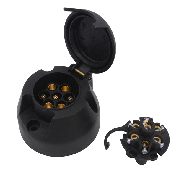 Imagine pentru produsul „PRIZA 7PINI WATERPROOF PLASTIC"