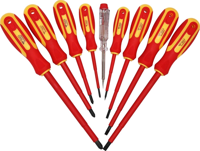 Imagine pentru produsul „SET SURUBELNITE ELECTRICA VDE, 9 PIESE - BRILLIANT TOOLS"