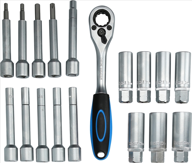 Imagine pentru produsul „SE SET PTR MONTAREA/ DEMONTAREA AMORTIZOARELOR 18 PCS-BRILLIANT"