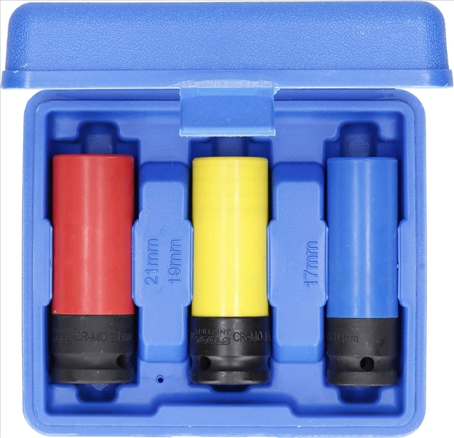 Imagine pentru produsul „SET CHEI TUBULARE IMPACT 1/2 CU PROTECTIE 17 - 19 - 21 MM 3 PCS-BRILLIANT TOOLS"