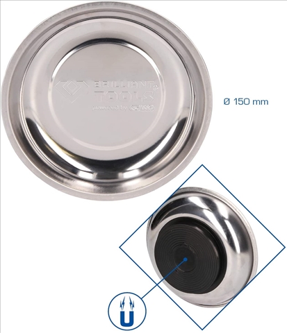 Imagine pentru produsul „TAVA MAGNETICA INOXIDABILA DIAM 150MM-BRILLIANT TOOLS"