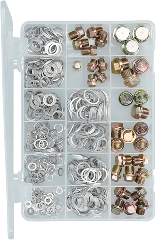 Imagine pentru produsul „SET SURUBURI BUSON DE SCURGERE A ULEIULUI SI GARNITURI, 543 PCS-BRILLIANT"