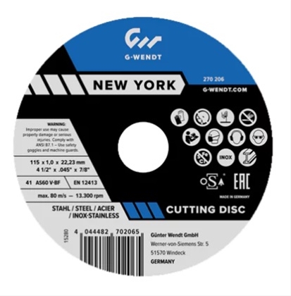 Imagine pentru produsul „*FD DISC DEBITARE NEW YORK, 230X1.9, SE FACTUREAZA MULTIPLU DE 25 - G-WENDT"