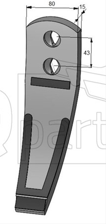 DALTA 976 250 027  80X15X302MM HARDFACE - IQ