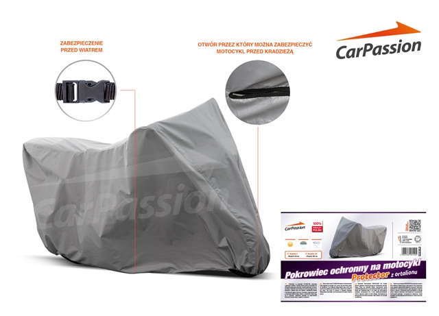 Imagine pentru produsul „PRELATA MOTOCICLETA MARIMEA XL 280X104X141CM"
