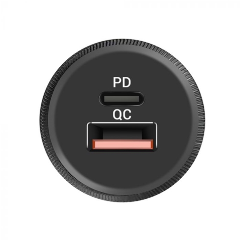 INCARCATOR AUTO PD TYPE C+USB QUICK CHARGE 30W NEGRU-T.VERDE 0.1 LEI/BUC LEMONTTI