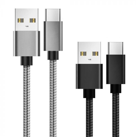 Imagine pentru produsul „SET CABLURI USB TYPE-C 0.5M + 1M IMPLETITURA NYLON-T.VERDE 0.1 LEI/BUC LEMONTTI"