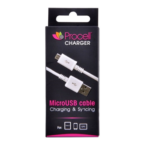 CABLU USB MICROUSB ALB 1M-T.VERDE 0.1 LEI/BUC PROCELL