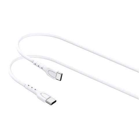 Imagine pentru produsul „CABLU FAST CHARGE TYPE-C LA TYPE-C ALB LUNGIME 0.5M LEMONTTI"