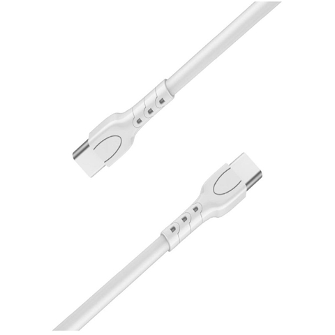 CABLU FAST CHARGE TYPE-C LA TYPE-C ALB LUNGIME 0.5M LEMONTTI