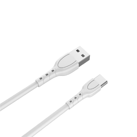 Imagine pentru produsul „CABLU USB A LA TYPE-C ALB LUNGIME 1.2M LEMONTTI"