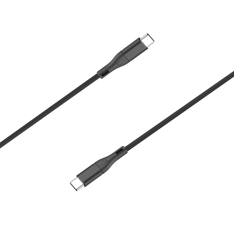 CABLU INCARCARE SUPER FAST 65W TYPE-C LA TYPE-C, NEGRU, LUNGIME 1.2M LEMONTTI