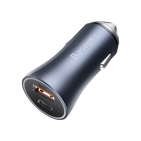INCARCATOR AUTO QUICK CHARGER DARK GREY USB SI TYPE-C BASEUS