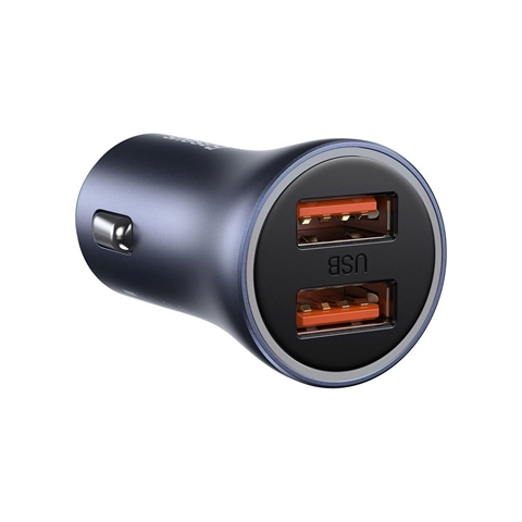 INCARCATOR AUTO QUICK CHARGER DARK GREY DUAL USB BASEUS