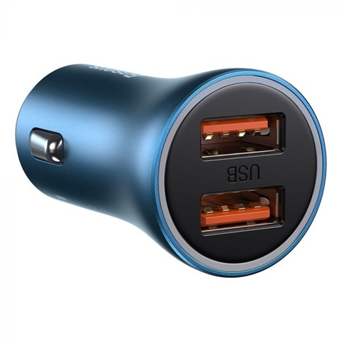 INCARCATOR AUTO QUICK CHARGER ALBASTRU DUAL USB-T.VERDE 0.18 LEI/ BUC BASEUS