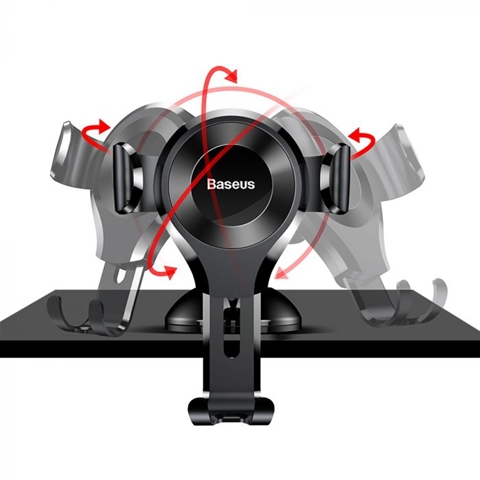 SUPORT AUTO MAGNETIC NEGRU PRINDERE CU VENTUZA PE BORD BASEUS