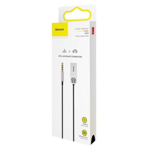 ADAPTOR BLUETOOTH AUDIO JACK 3.5MM BLACK ALIMENTARE PRIN USB BASEUS