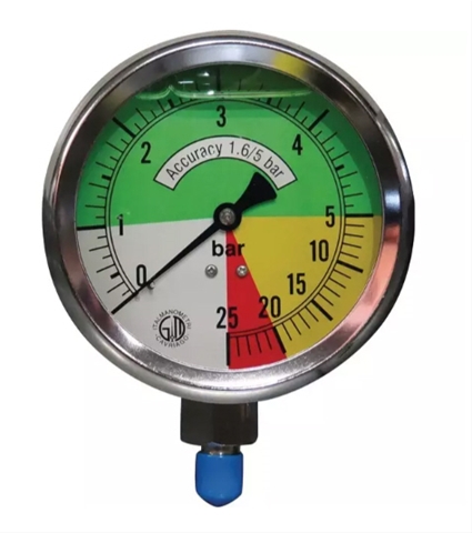 Imagine pentru produsul „MANOMETRU DIAM 100MM FIXARE RADIALA FILET 1/4 - ITALMANOMETRI"