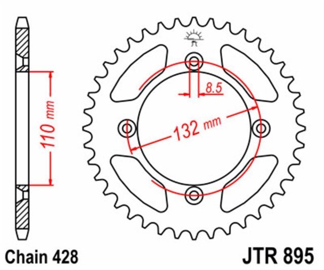 Imagine pentru produsul „PINION SPATE OTEL JTR895.49 - JT"