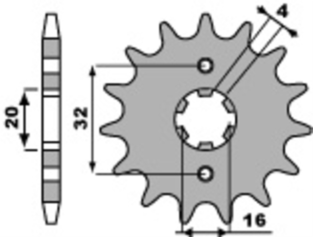 Imagine pentru produsul „PINION TRANSMISIE 14 DINTI - PBR"