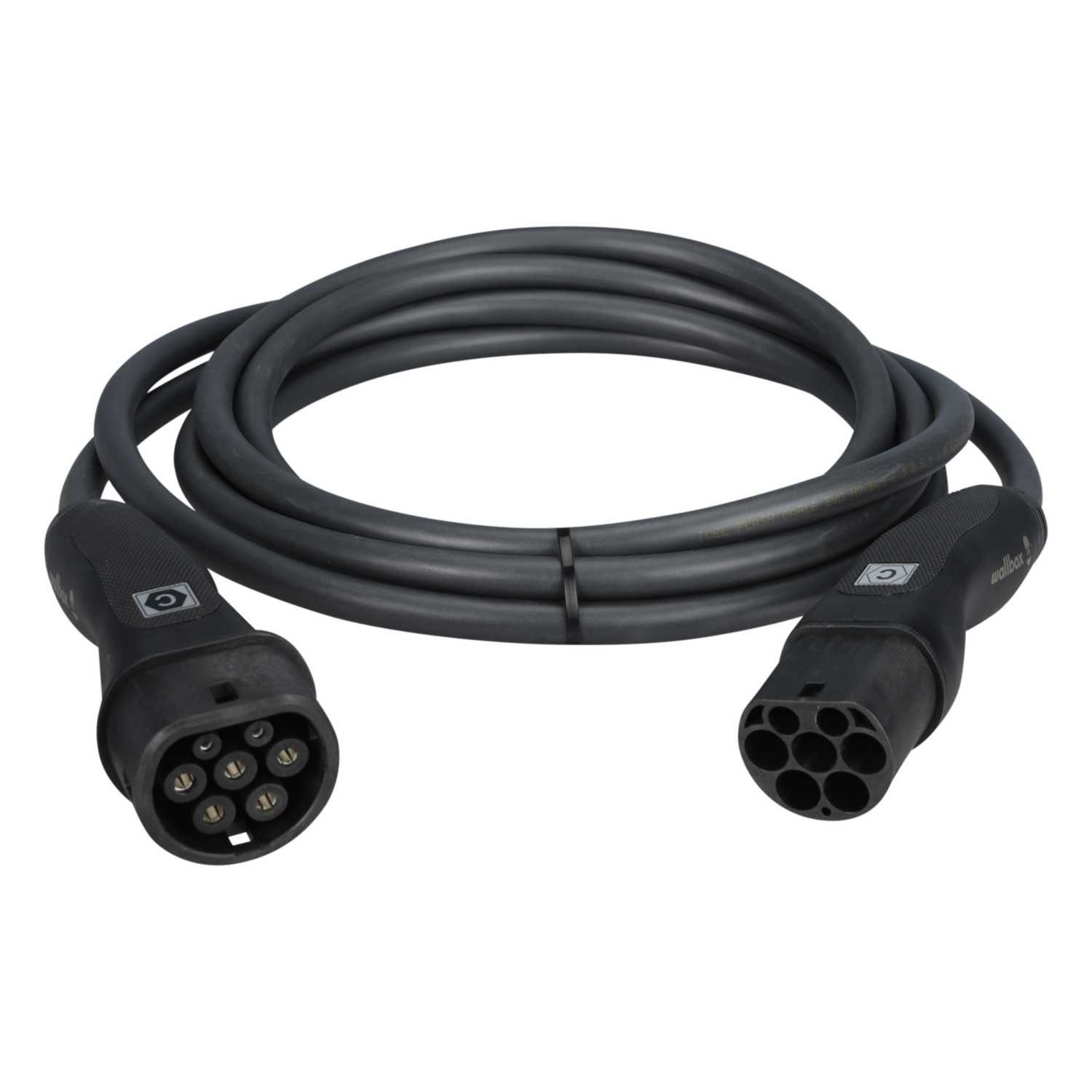 Imagine pentru produsul „CABLU DE INCARCARE DREPT TYP 2 / TYP 2 TRIFAZIC 5M NEGRU"