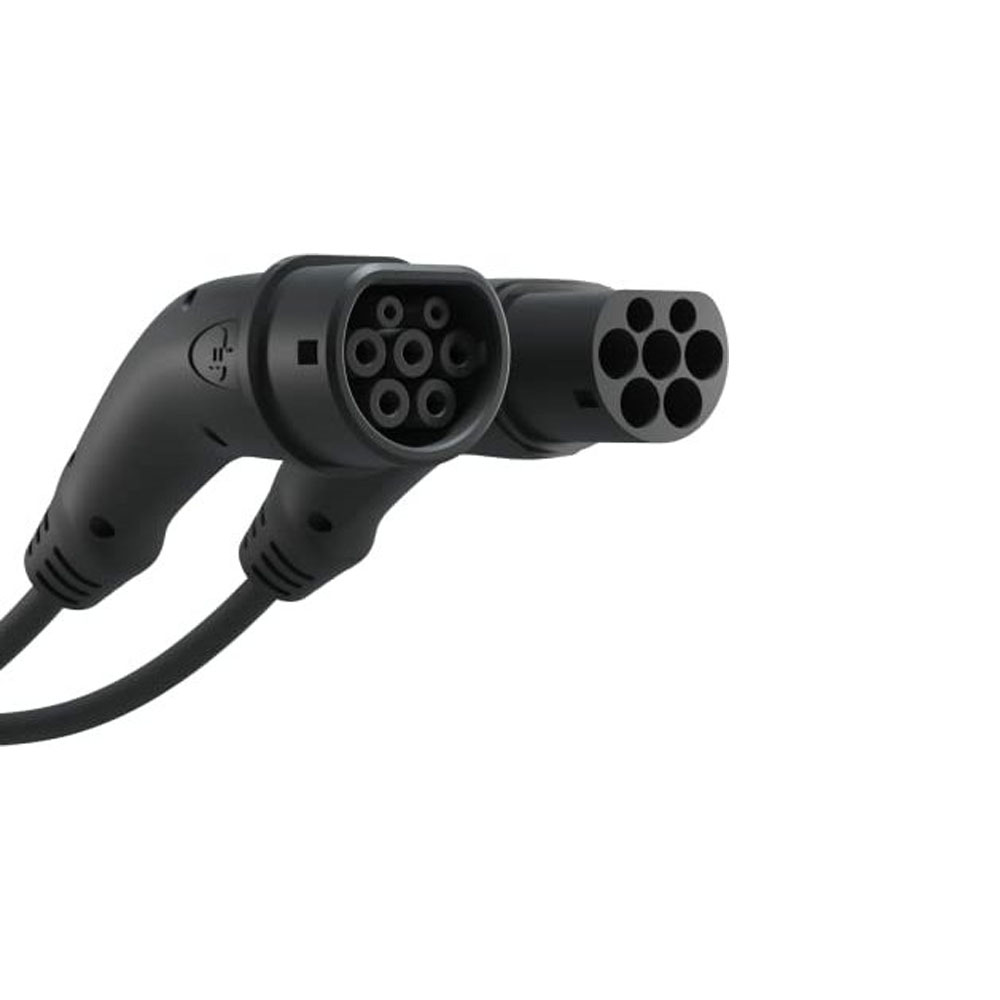 CABLU DE INCARCARE DREPT TYP 2 / TYP 2 TRIFAZIC 5M NEGRU