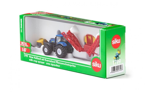 TRACTOR NEW HOLLAND KVERNELAND SCARA 1:87  SIKU