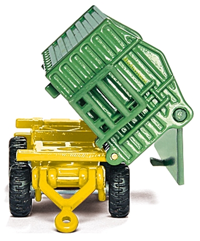 TRACTOR JOHN DEERE CU REMORCA SCARA 1:87  SIKU