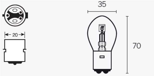 Imagine pentru produsul „*FD  B35 BEC LUMINA 12V 3535W X10"