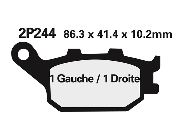 Imagine pentru produsul „* FD PLACUTE FRANA SEMIMETALICE STRADA 2P244NS"