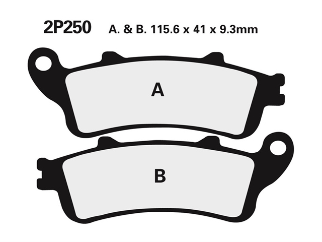 Imagine pentru produsul „* FD PLACUTE FRANA DIN METAL SINTERIZAT STRADAL/OFFROAD  2P250STF2"
