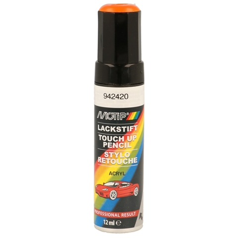 Imagine pentru produsul „RECIPIENT RETUS VOPSEA CU PENSULA KOMPAKT 942420 ORANGE GL. 12 ML"