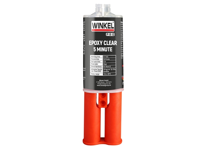 Imagine pentru produsul „EPOXY CLEAR 5 MIN SYRINGE-ADEZIV EPOXI BICOMPONENT 24ML"