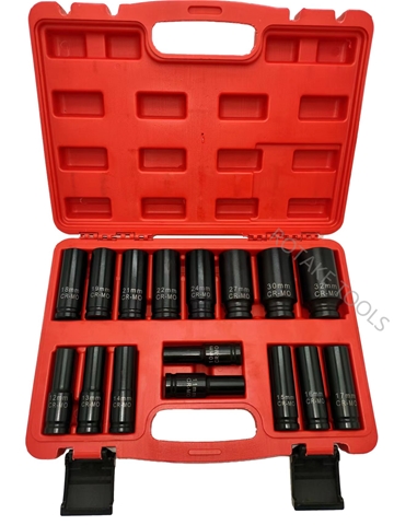 Imagine pentru produsul „SET TUBULARE DE IMPACT 1/2 HEXAGONALE 1032MM, 16 PCS"