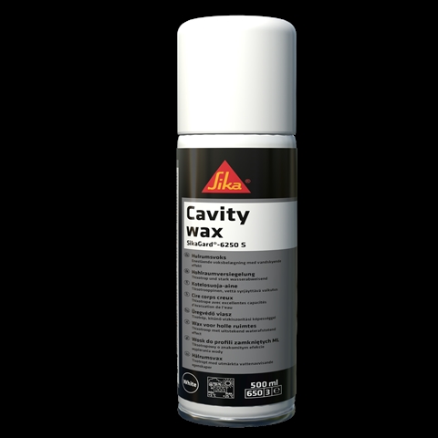 Imagine pentru produsul „SPRAY CEARA CAVITATI PROTECTIE CAROSERIE ALBA 500ML - SIKAGARD 6250S WHITE"