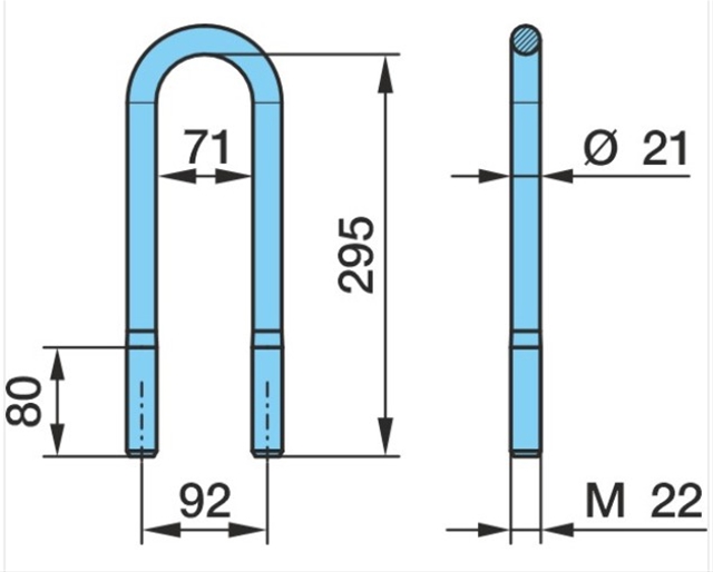 Imagine pentru produsul „BRIDA M22X92X295"