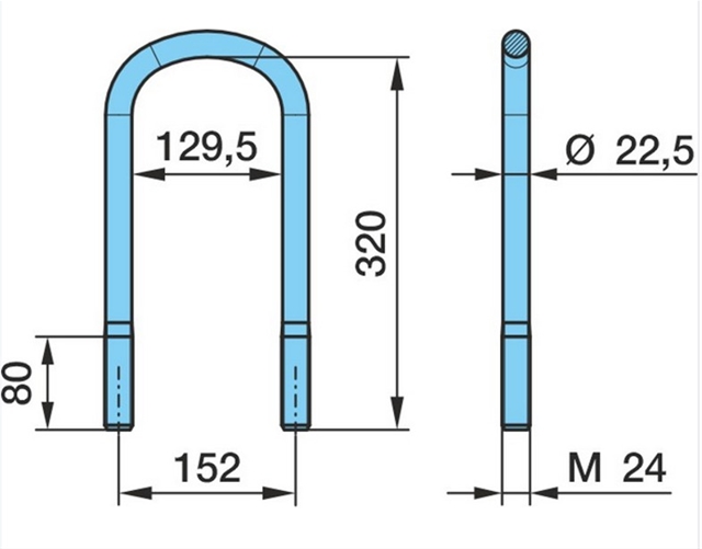 Imagine pentru produsul „BRIDA M24X320X152"