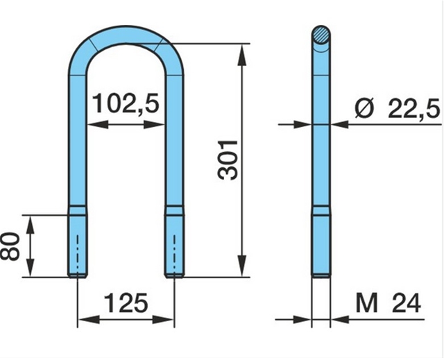 Imagine pentru produsul „BRIDA M24X301X125"