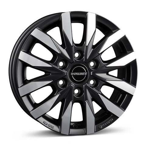 Imagine pentru produsul „JANTA 6.5JX16 6X130X84.1 ET54 CW6 65654130684,1BPM/T BLACK POLISHED MATT"